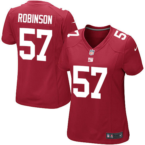 Women's Elite Keenan Robinson Nike Jersey Red Alternate - #57 NFL New York Giants